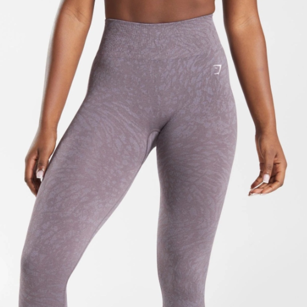 Gymshark Adapt Animal Seamless Leggings Wild Musk Lilac Purple High Waisted S